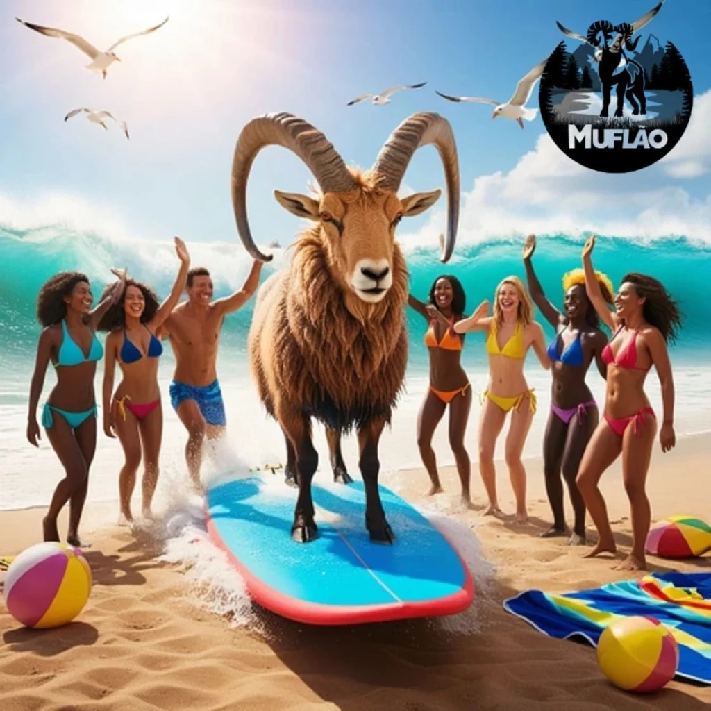 Muflão Surfando Muflão europeu